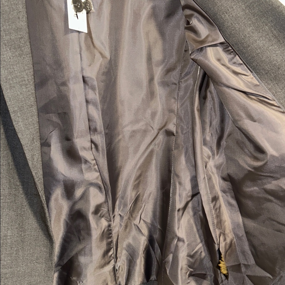 Worthington Size 14 Grey Single Button Polyester Rayon Spandex Suit Jacket - Picture 11 of 16